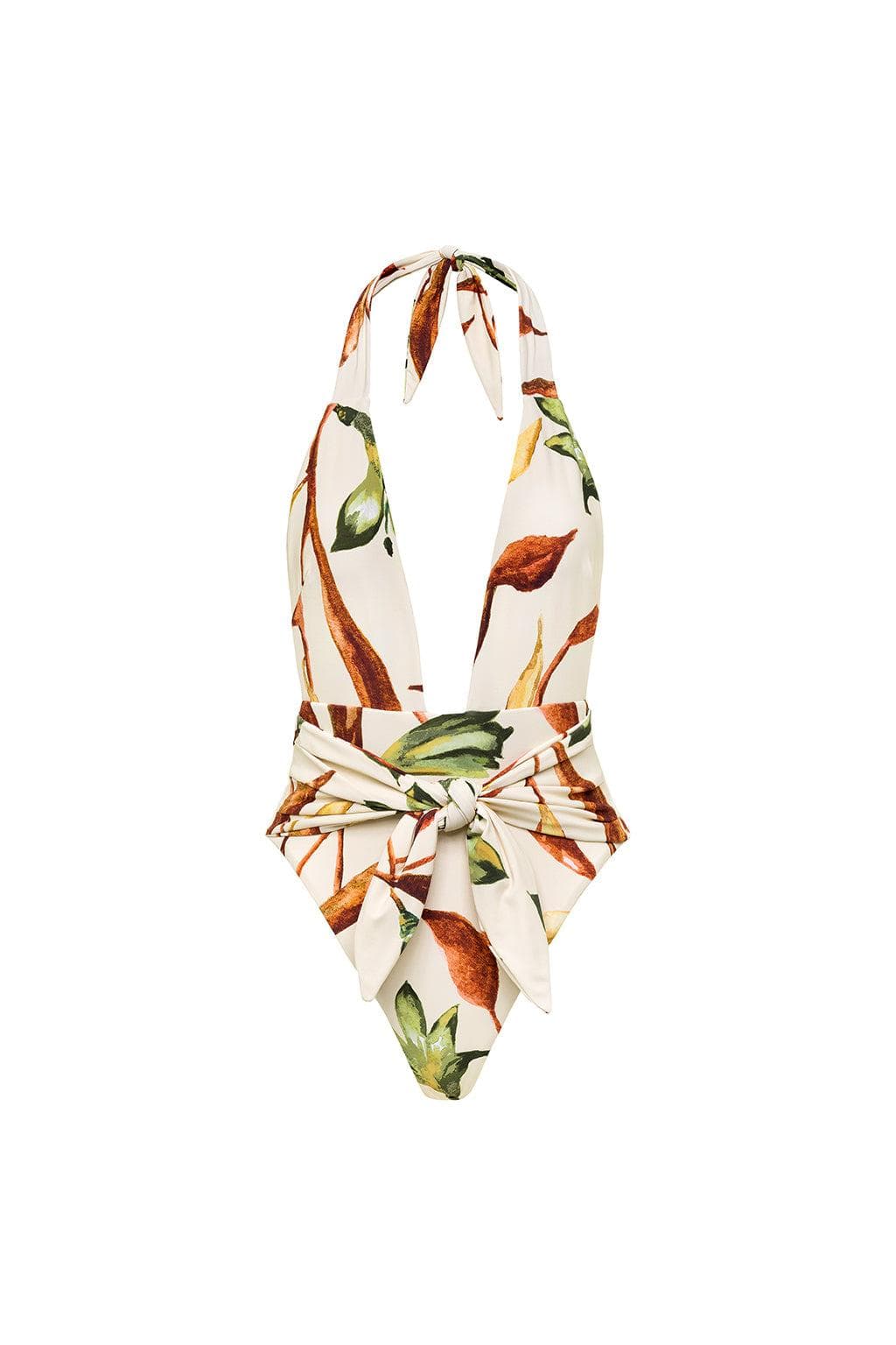 Montce - Rooted Floral Tropez Tie-Up One-Piece -