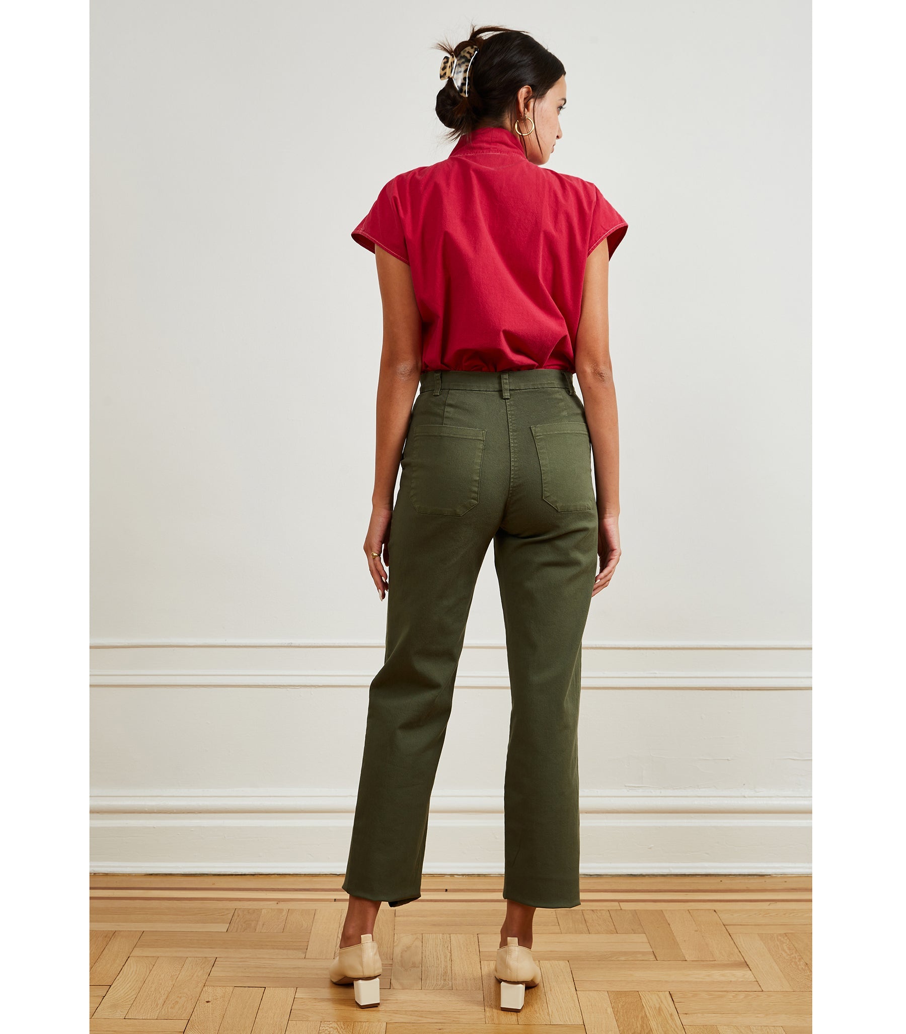 Loup - James Straight-Leg Work Pant - Pine -