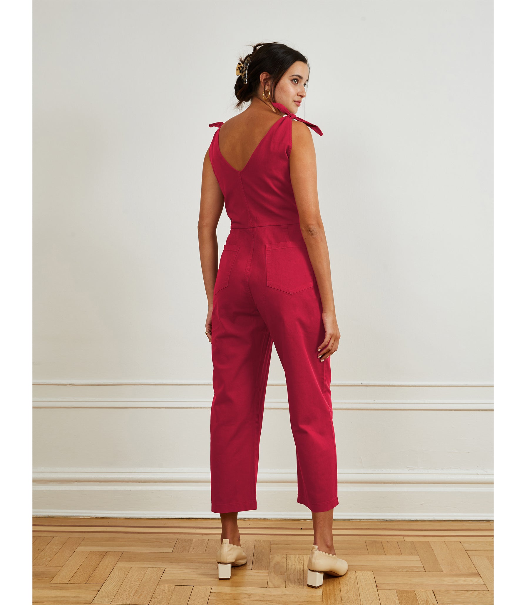 Loup - Slate Tie Strap Coveralls - Rose -