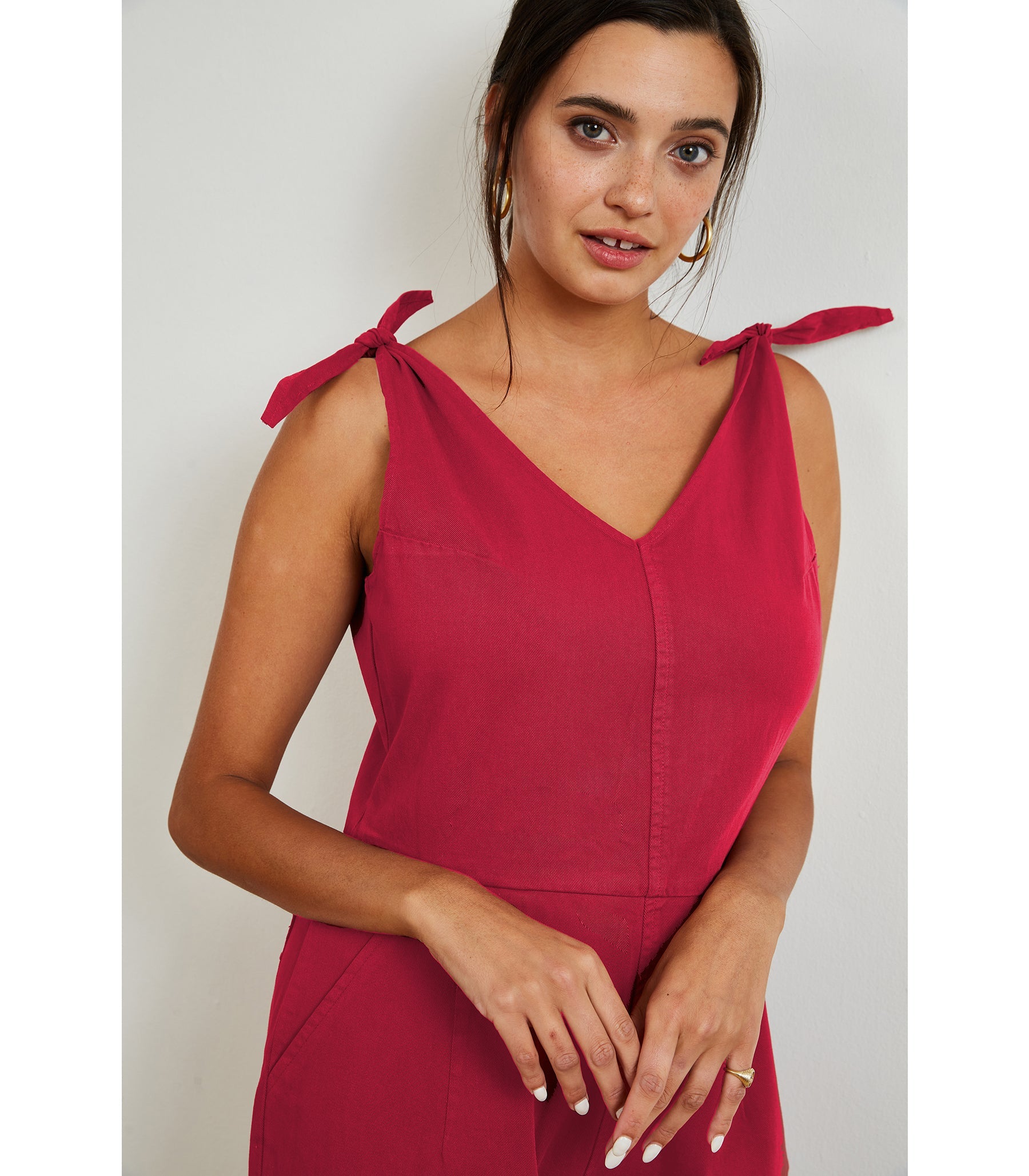 Loup - Slate Tie Strap Coveralls - Rose -