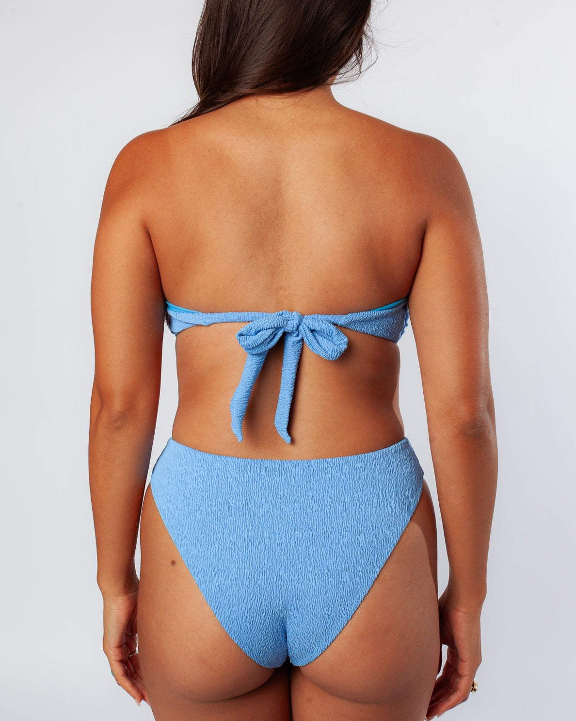 Serei Swim - ROTHA Top (Removable Strap) - Textured Blue -