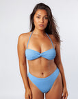 Serei Swim - Rotha Top - Textured Blue -