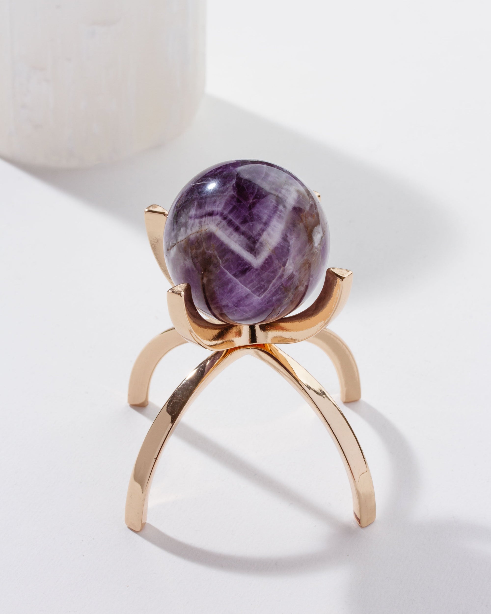 Luna Norte - Eye Of the Beholder Gemstone Sphere On Stand Set - Amethyst