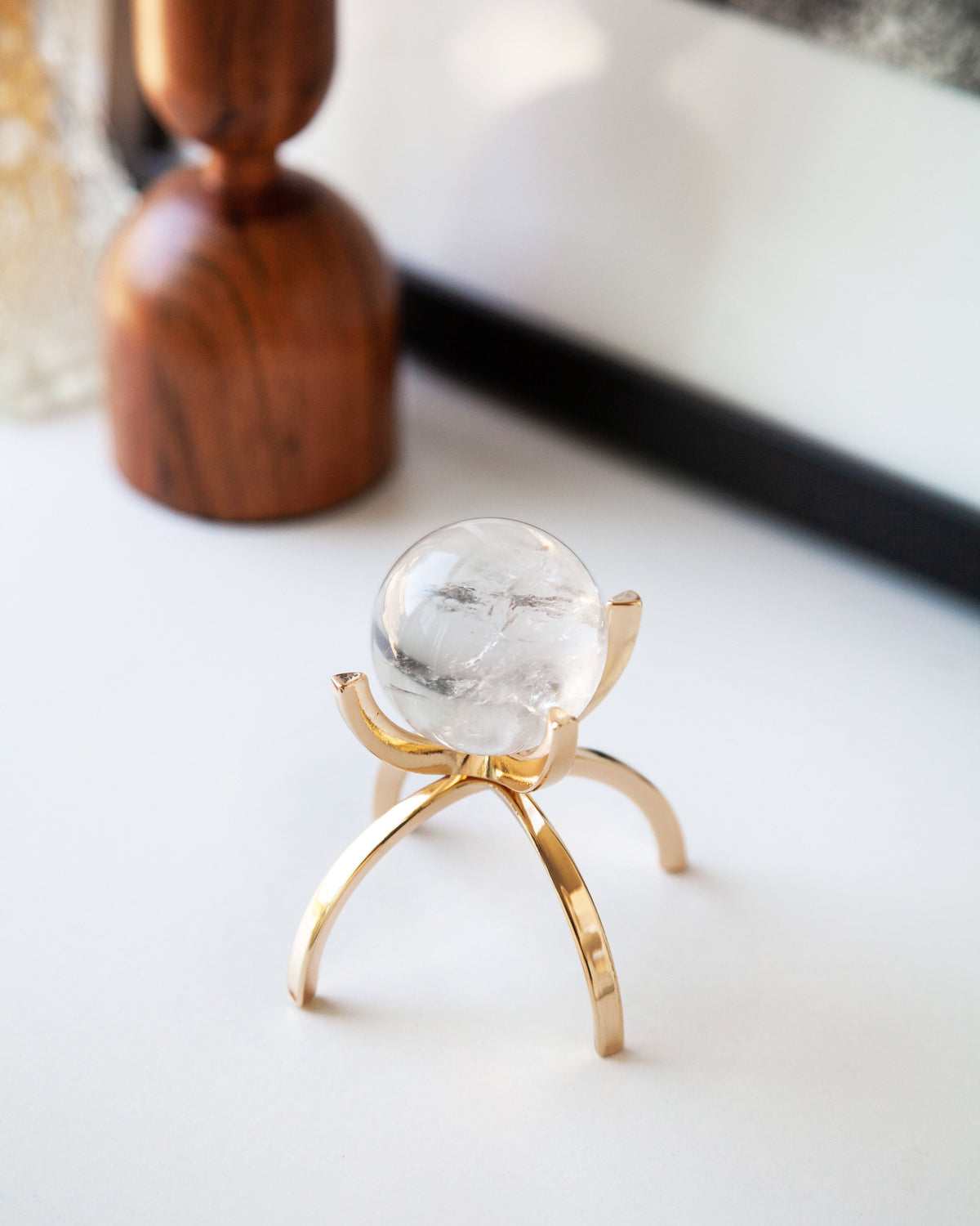 Luna Norte - Eye Of the Beholder Gemstone Sphere On Stand Set -