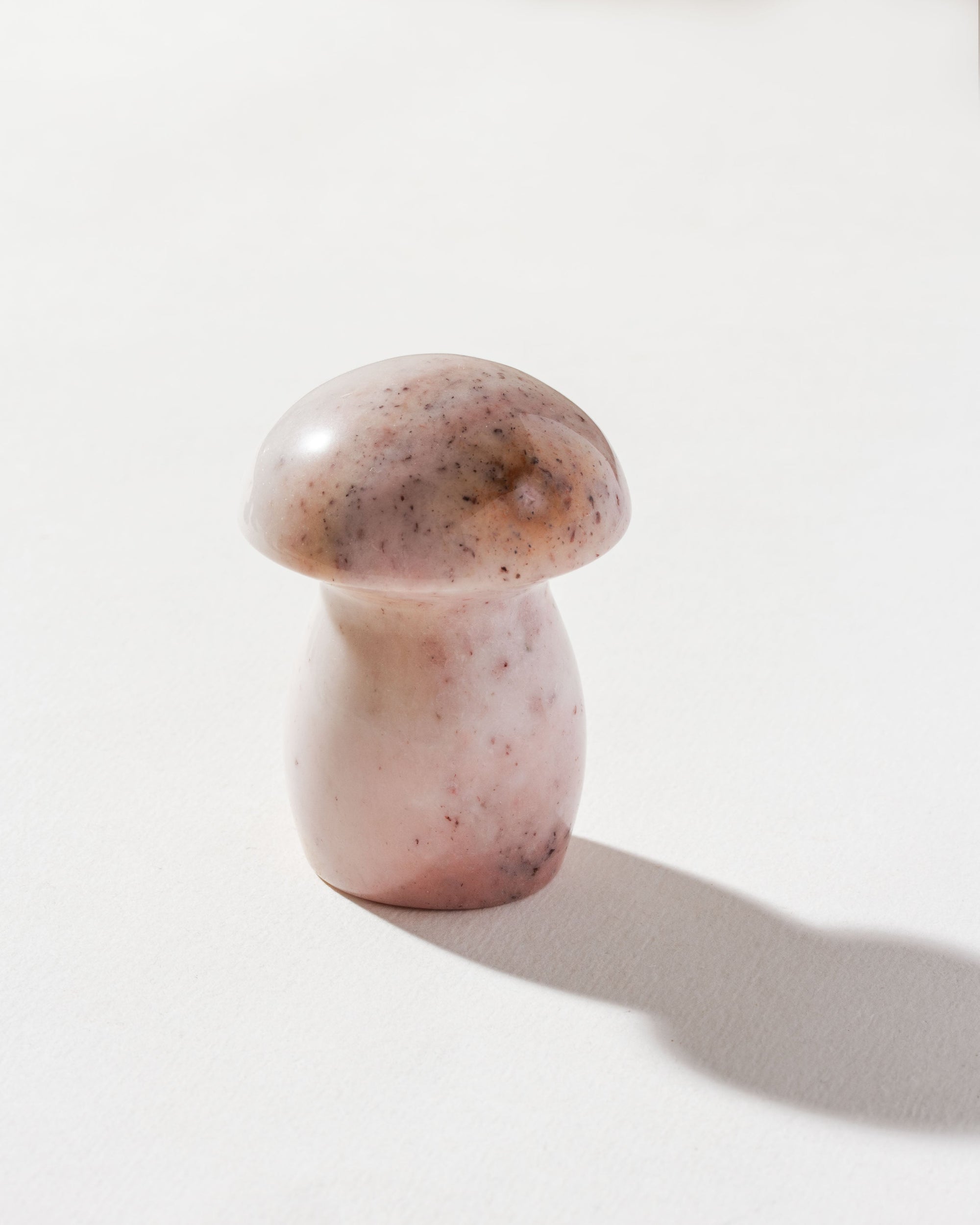 Luna Norte - Micro Dose Gemstone Standing Mushroom Crystal - Ocean Jasper - Light