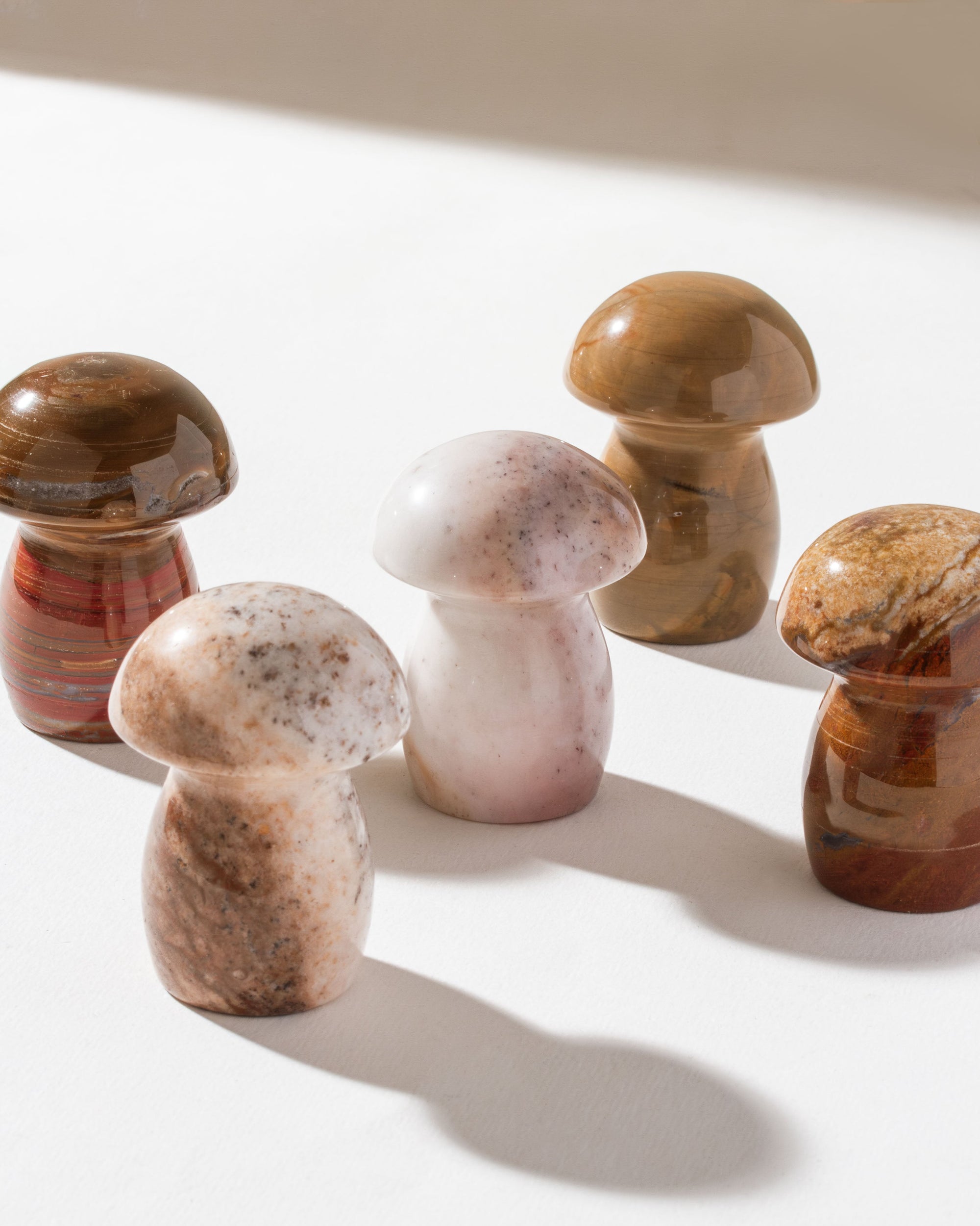 Luna Norte - Micro Dose Gemstone Standing Mushroom Crystal - Ocean Jasper -