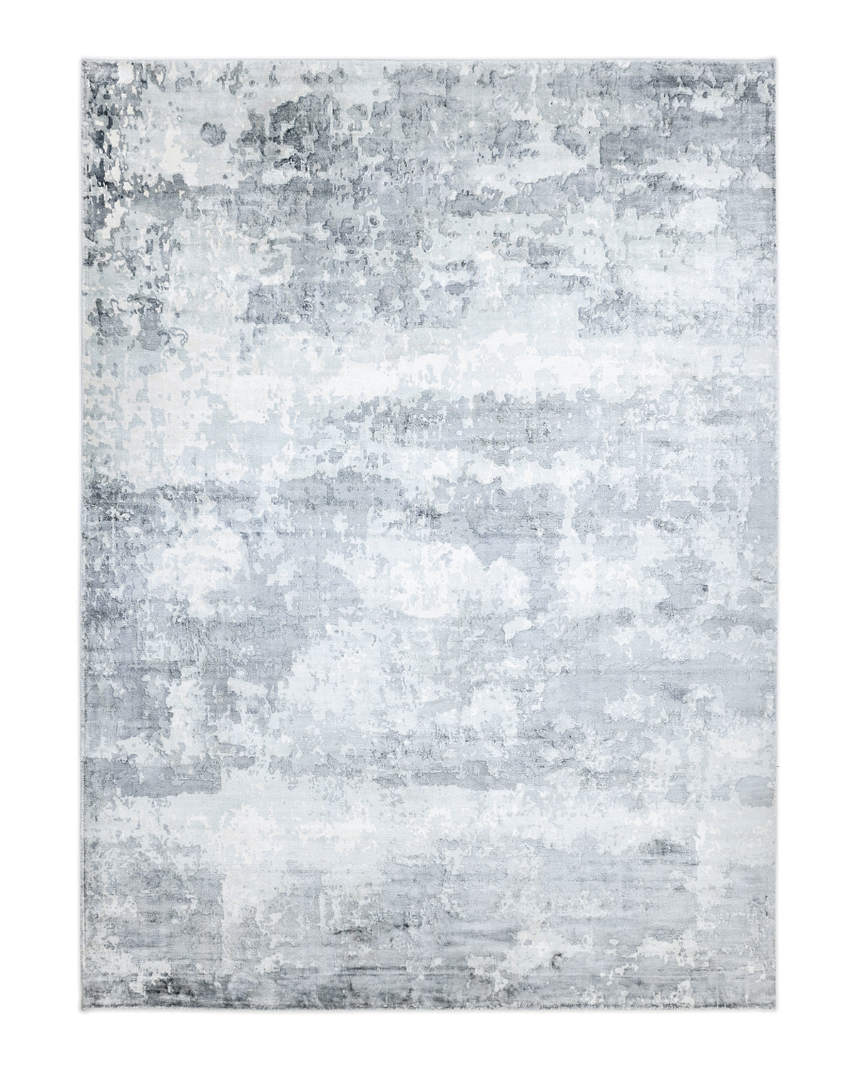 Solo Rugs - Elbrus Hand Loomed Contemporary Abstract Area Rug - 3X5 Gray Modern - Contemporary