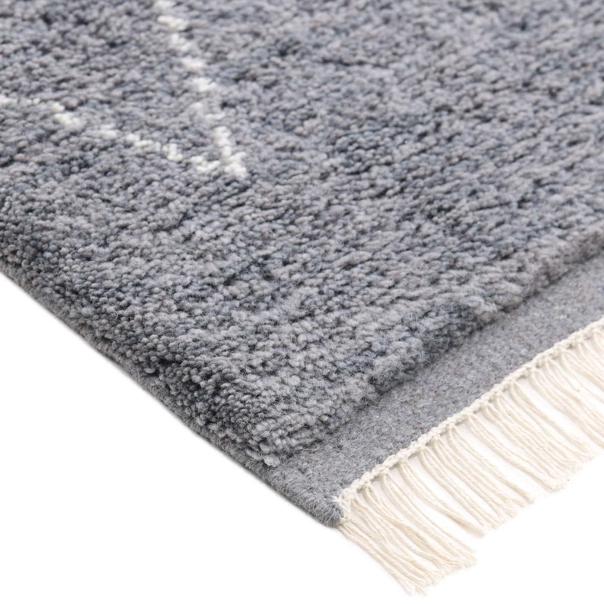 Solo Rugs - Shaggy Moroccan Hand-Knotted Bohemian Area Rug -