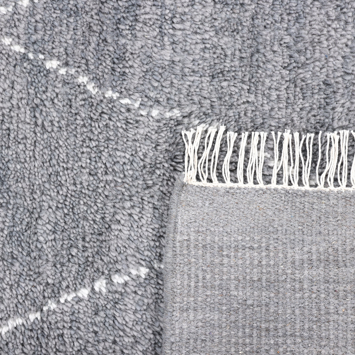 Solo Rugs - Shaggy Moroccan Hand-Knotted Bohemian Area Rug -