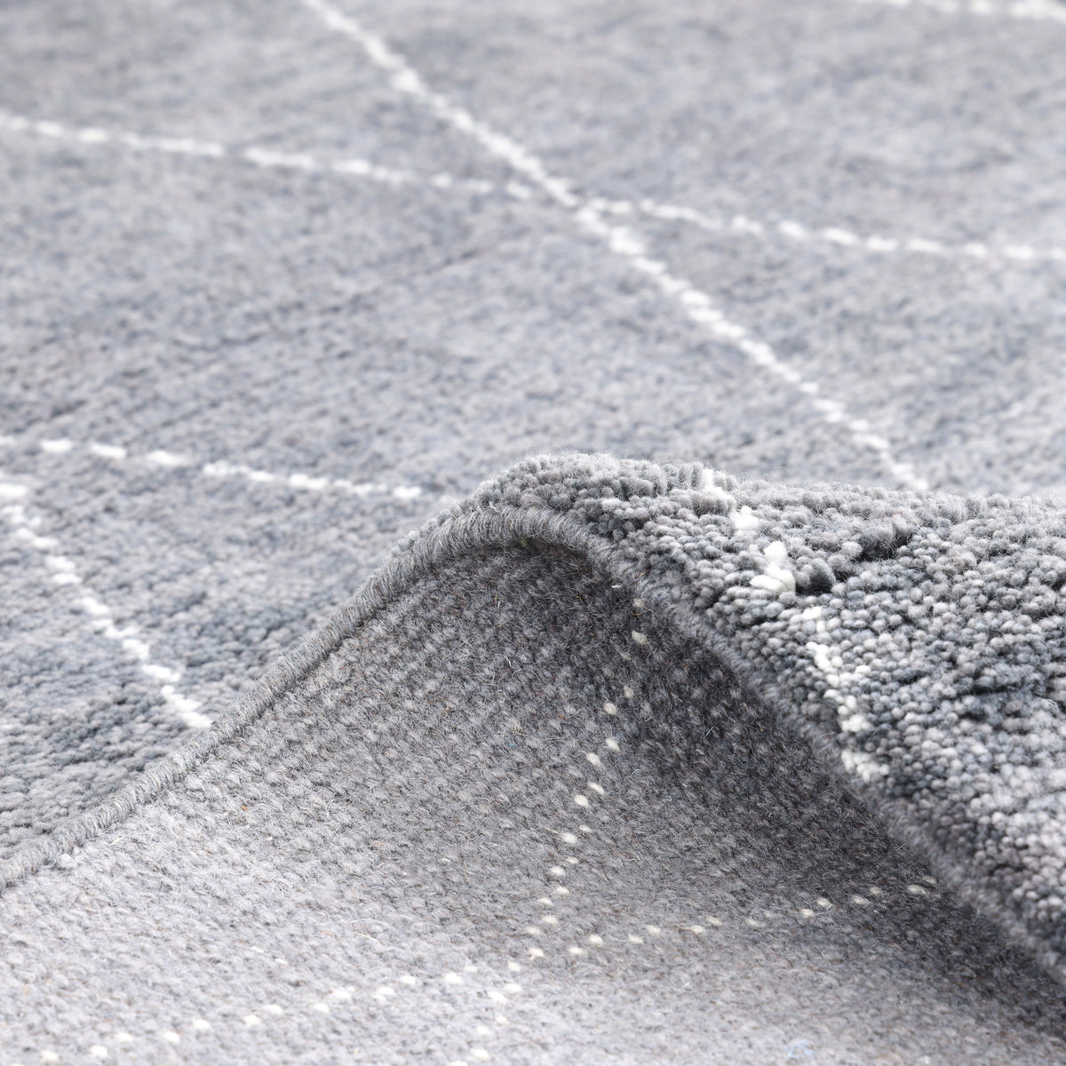 Solo Rugs - Shaggy Moroccan Hand-Knotted Bohemian Area Rug -