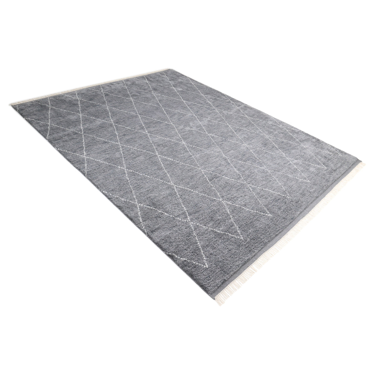 Solo Rugs - Shaggy Moroccan Hand-Knotted Bohemian Area Rug -