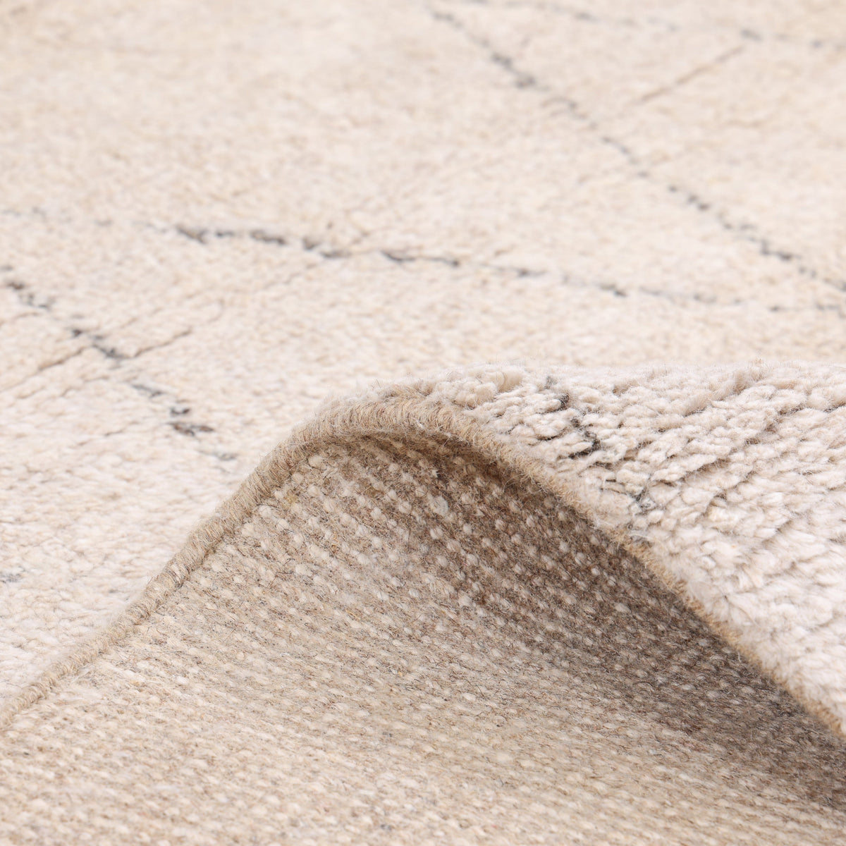Solo Rugs - Shaggy Moroccan Hand-Knotted Bohemian Area Rug -