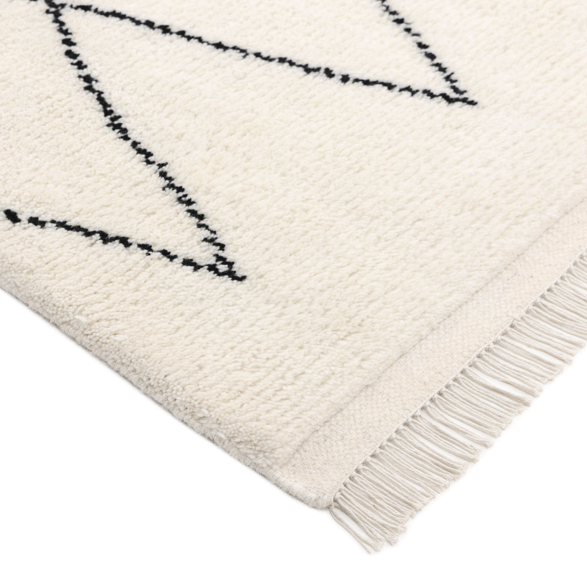 Solo Rugs - Shaggy Moroccan Hand-Knotted Bohemian Area Rug -