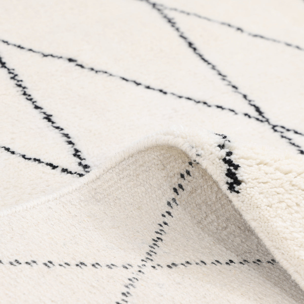 Solo Rugs - Shaggy Moroccan Hand-Knotted Bohemian Area Rug -