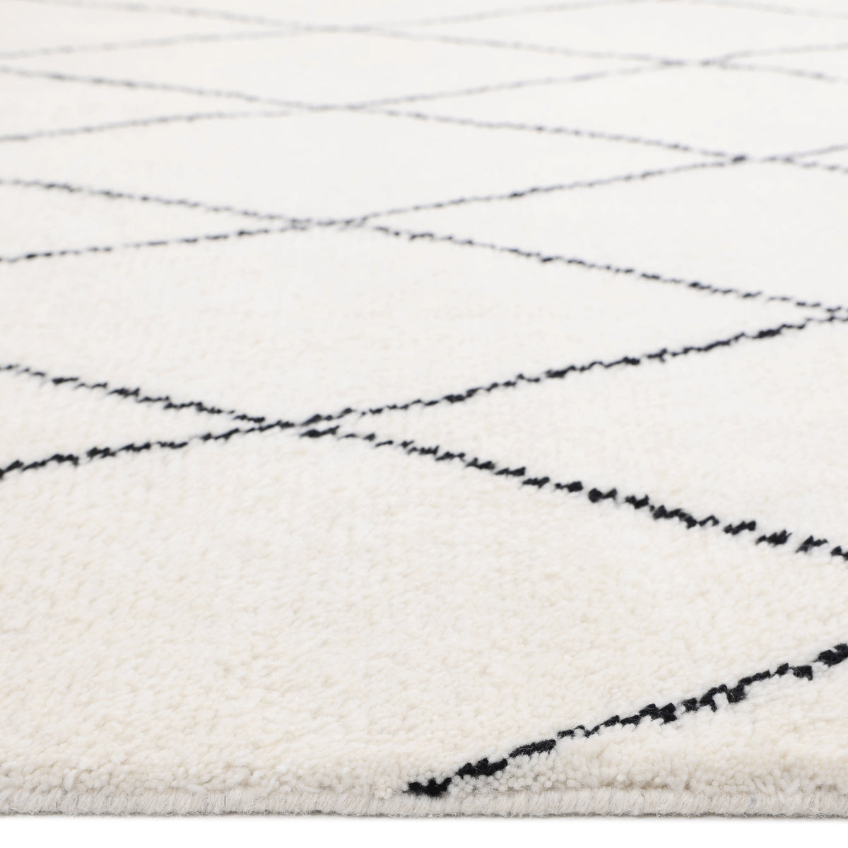 Solo Rugs - Shaggy Moroccan Hand-Knotted Bohemian Area Rug -