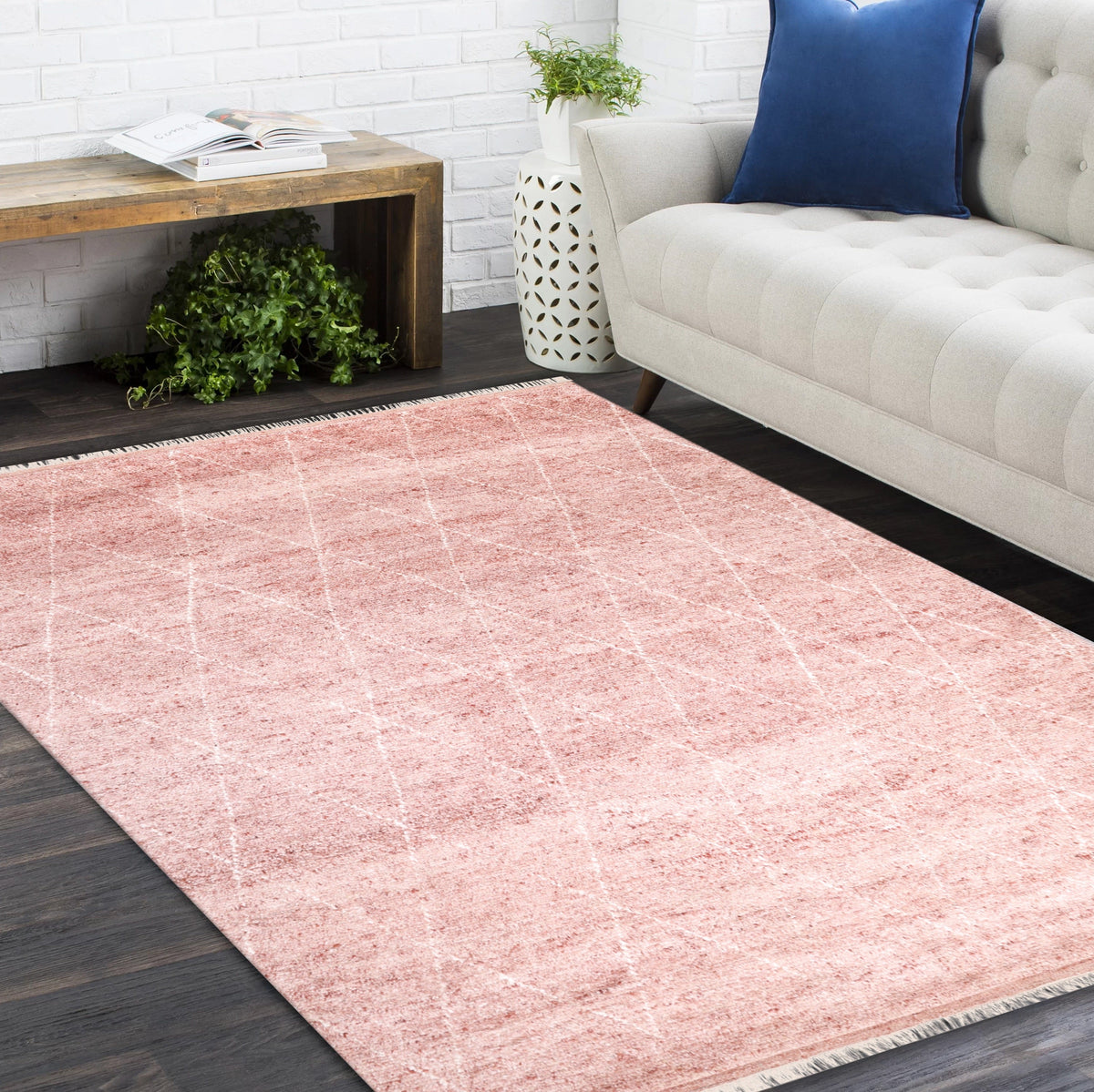 Solo Rugs - Shaggy Moroccan Hand-Knotted Bohemian Area Rug -