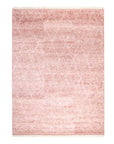 Solo Rugs - Shaggy Moroccan Hand-Knotted Bohemian Area Rug - Red Boho