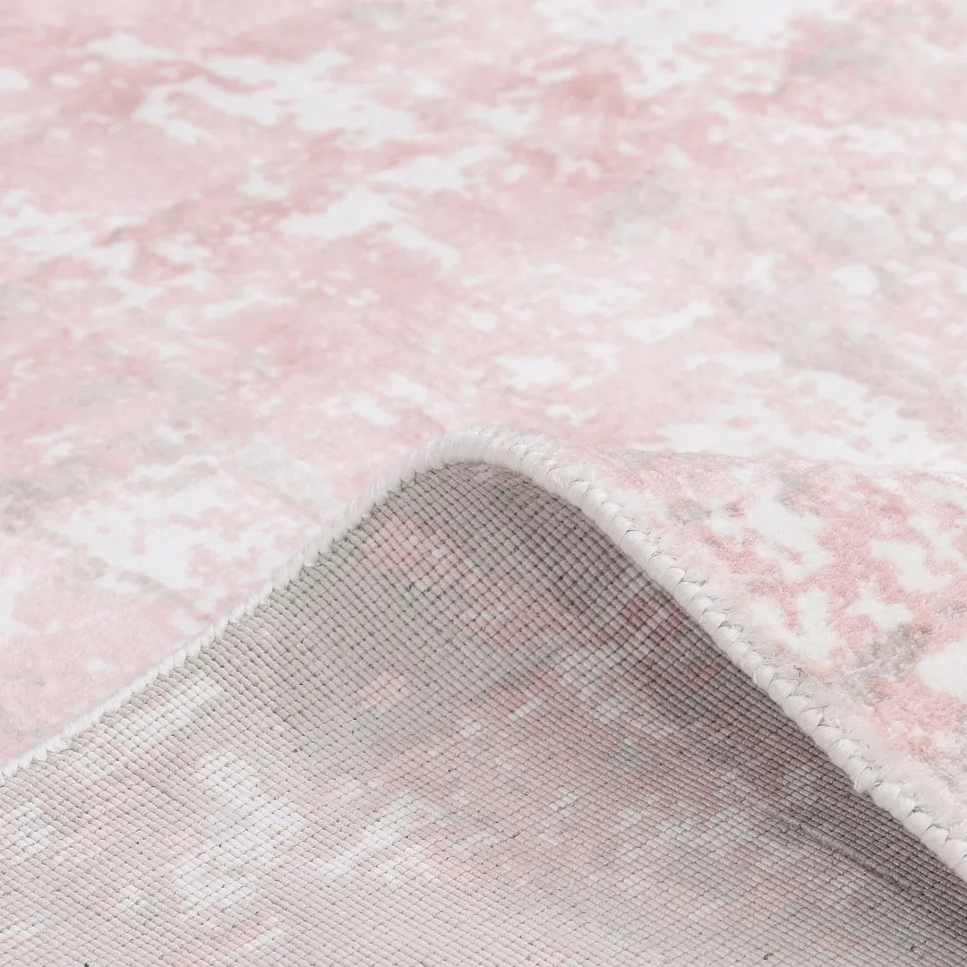 Solo Rugs - Blush Hand Loomed Contemporary Abstract Area Rug -