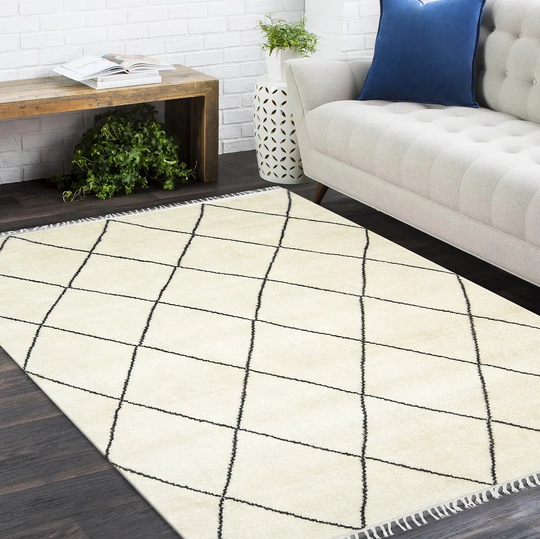Solo Rugs - Wallis Hand-Knotted Bohemian Moroccan Area Rug -