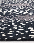 Solo Rugs - Louis Hand Knotted Contemporary Modern Animal Print Wool Black Area Rug -