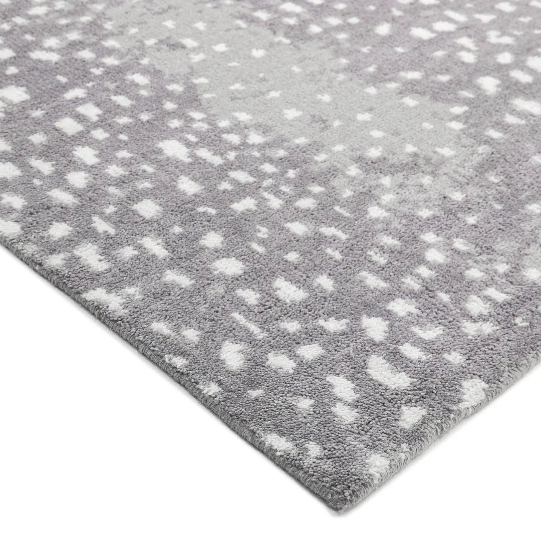 Solo Rugs - Louis Hand Knotted Contemporary Modern Animal Print Wool Black Area Rug -