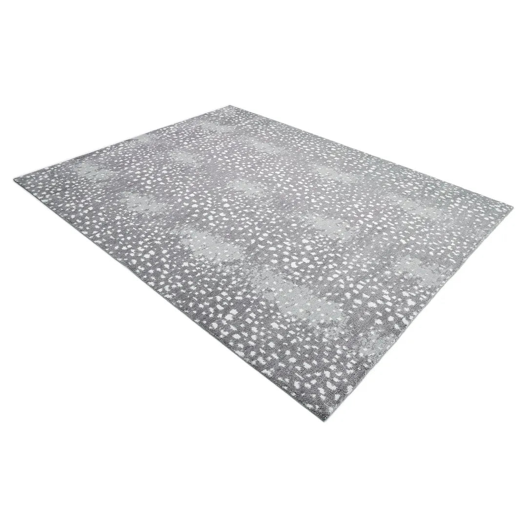 Solo Rugs - Louis Hand Knotted Contemporary Modern Animal Print Wool Black Area Rug -