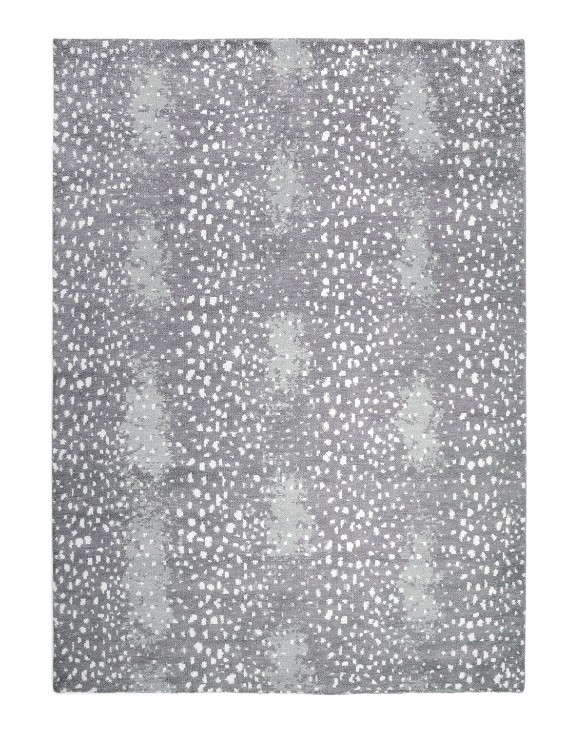 Solo Rugs - Louis Hand Knotted Contemporary Modern Animal Print Wool Black Area Rug - Gray Modern - Contemporary