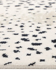 Solo Rugs - Louis Hand Knotted Contemporary Modern Animal Print Wool Black Area Rug -