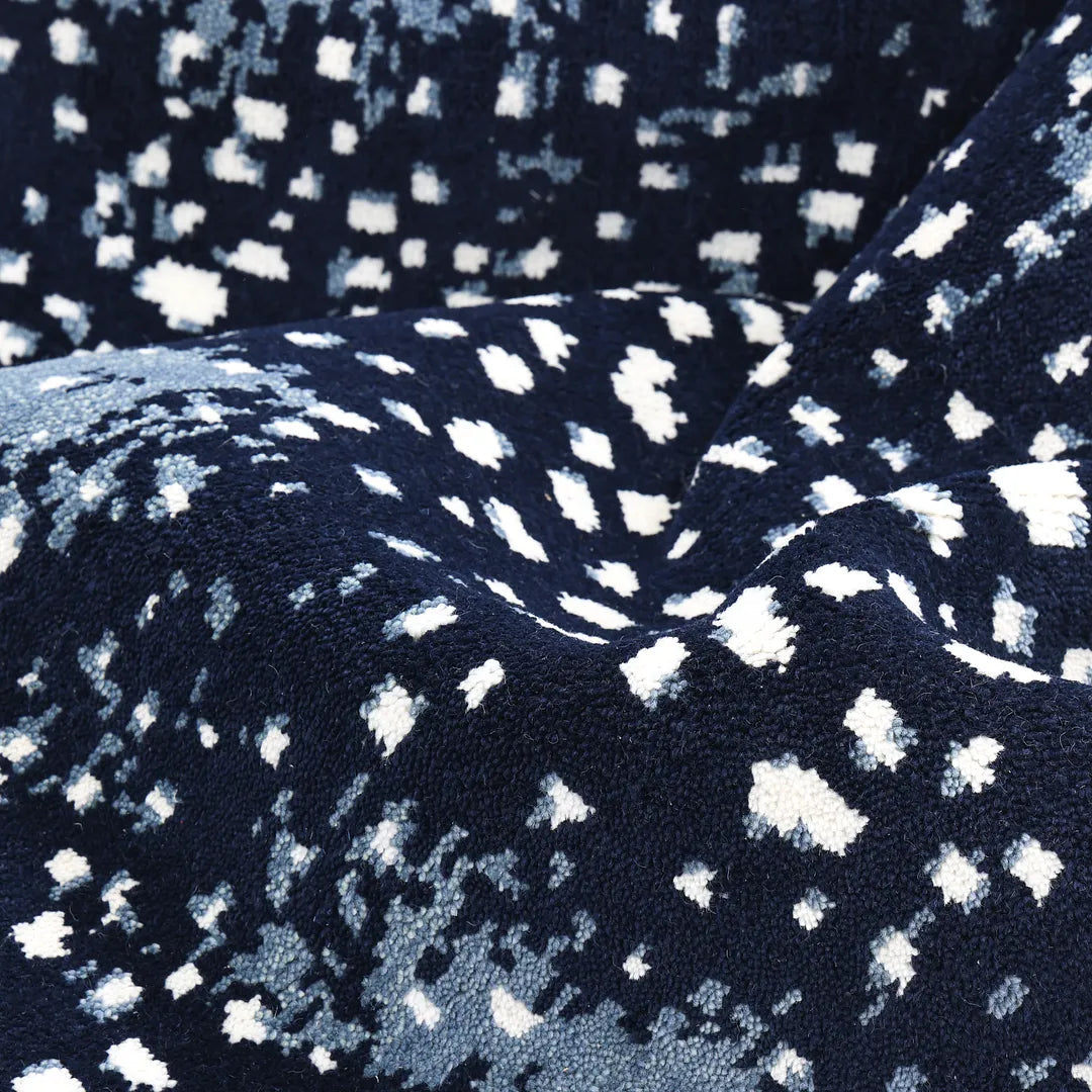 Solo Rugs - Louis Hand Knotted Contemporary Modern Animal Print Wool Black Area Rug -