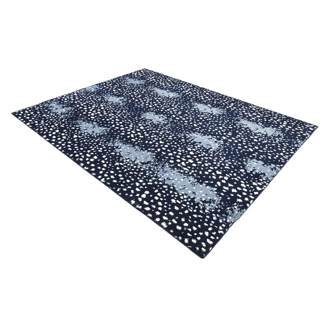 Solo Rugs - Louis Hand Knotted Contemporary Modern Animal Print Wool Black Area Rug -