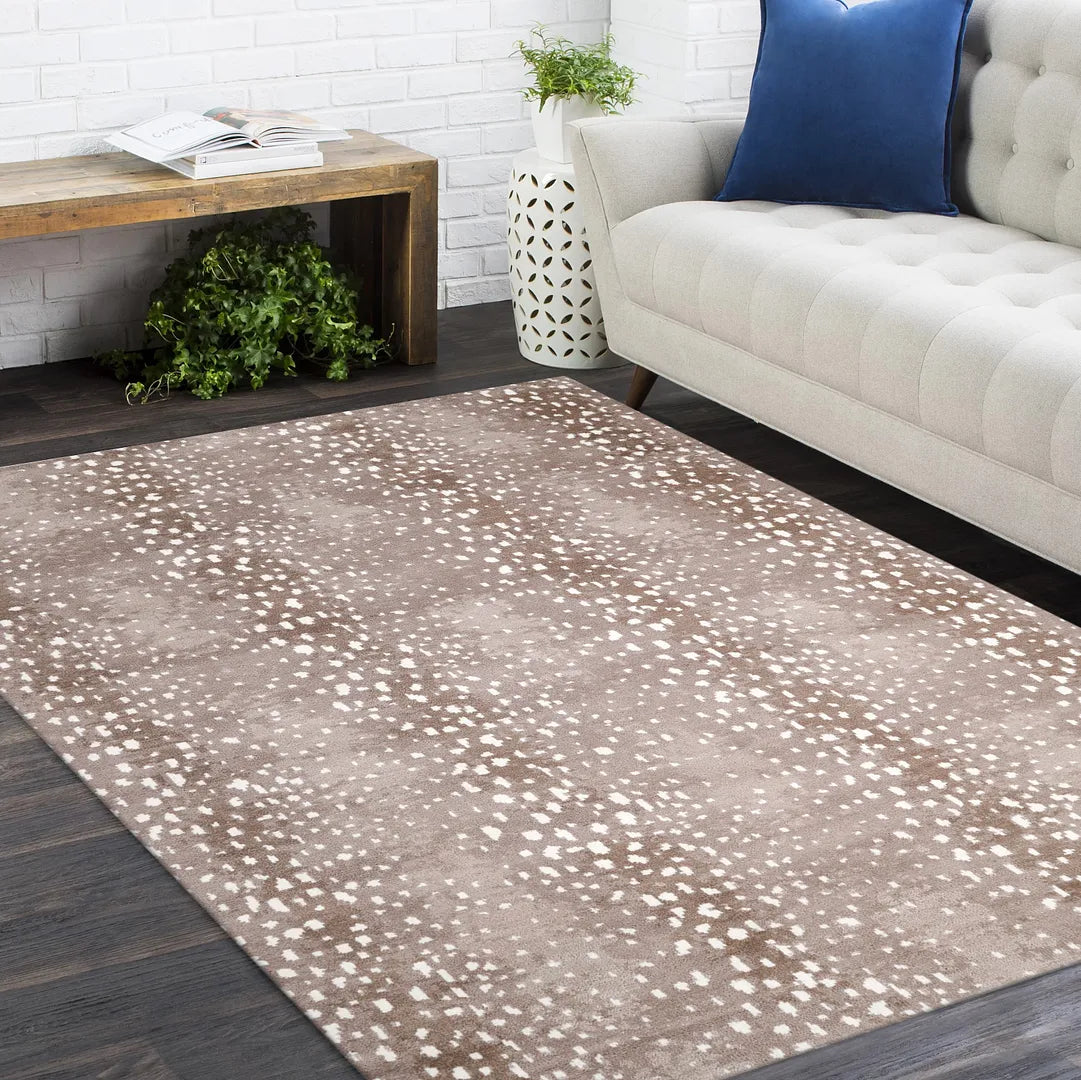 Solo Rugs - Louis Hand Knotted Contemporary Modern Animal Print Wool Black Area Rug -