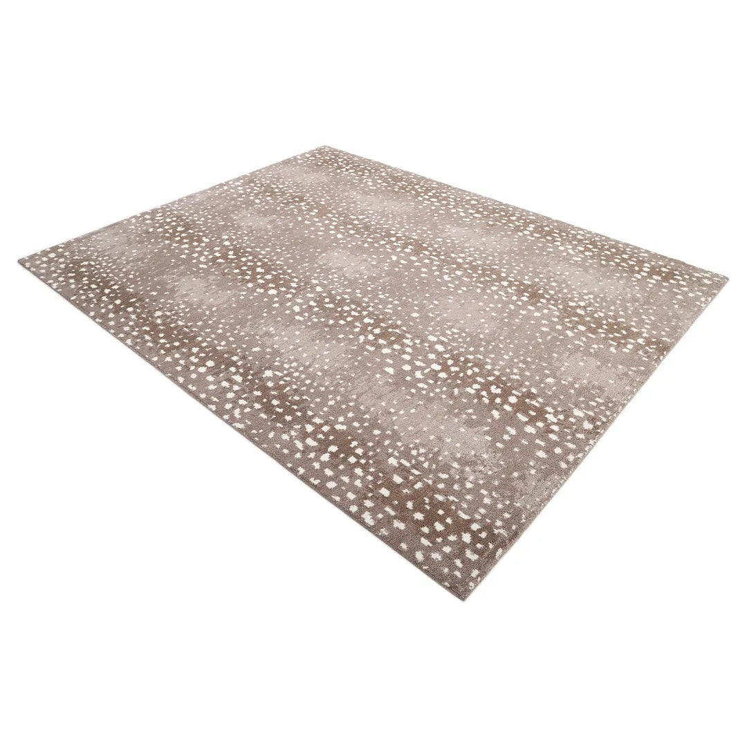Solo Rugs - Louis Hand Knotted Contemporary Modern Animal Print Wool Black Area Rug -