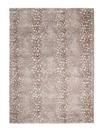 Solo Rugs - Louis Hand Knotted Contemporary Modern Animal Print Wool Black Area Rug - 5X8 Beige Modern - Contemporary