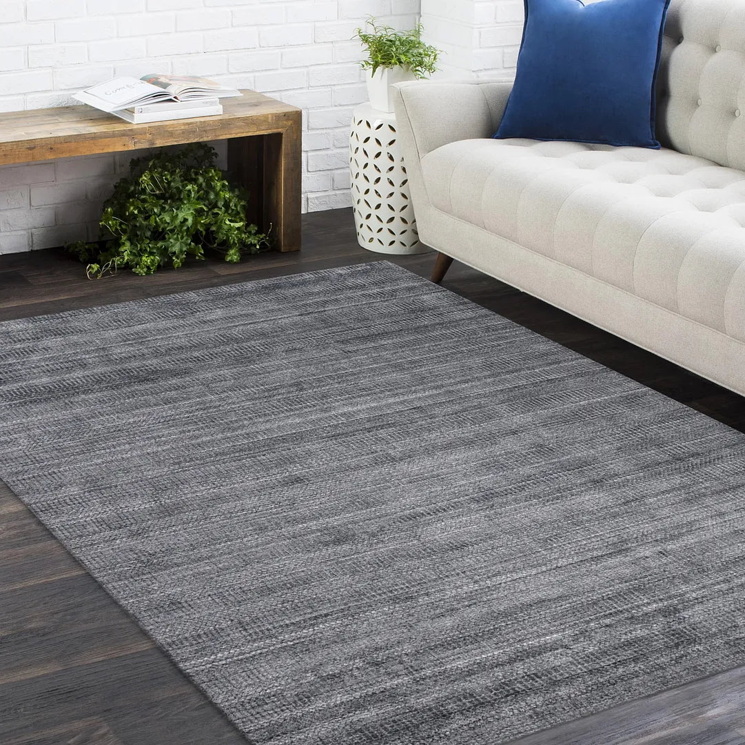 Solo Rugs - Sanam Hand Loomed Contemporary Solid Area Rug -