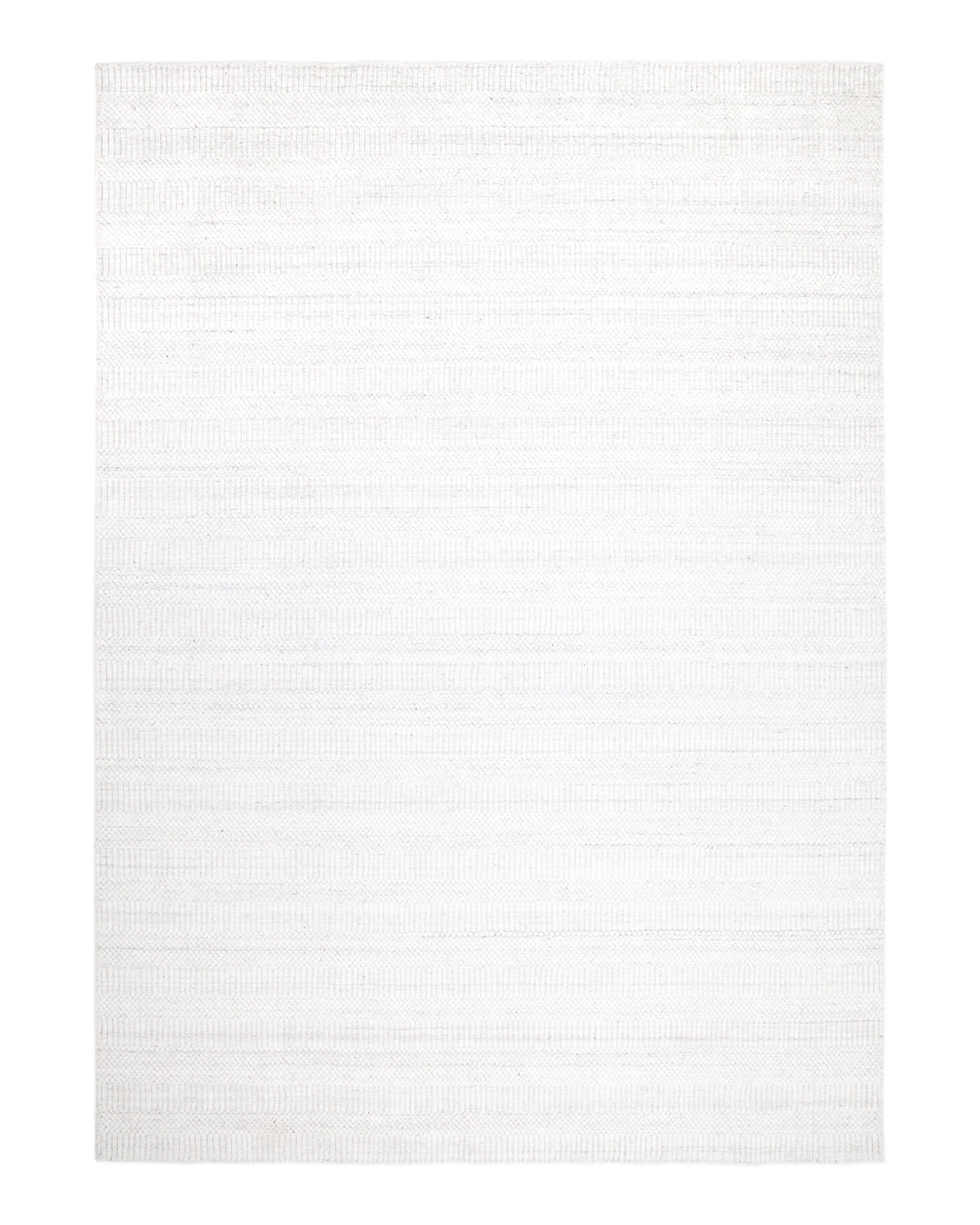 Solo Rugs - Sanam Hand Loomed Contemporary Solid Area Rug - Ivory Modern - Contemporary