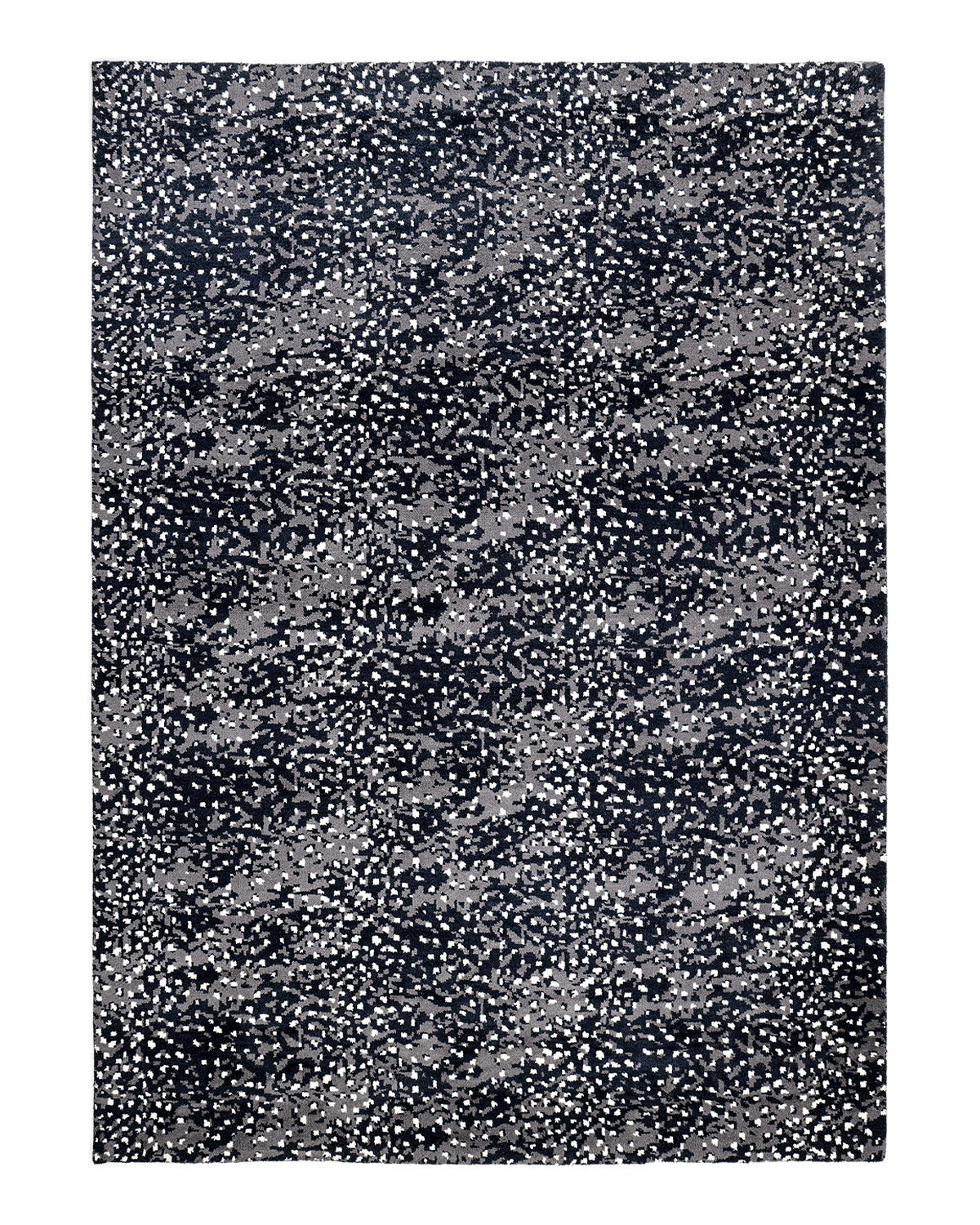 Solo Rugs - Arash Hand Knotted Contemporary Modern Area Rug - 8X10 Black Modern - Contemporary