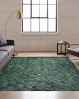 Solo Rugs - Meir Handmade Contemporary Cowhide Area Rug -