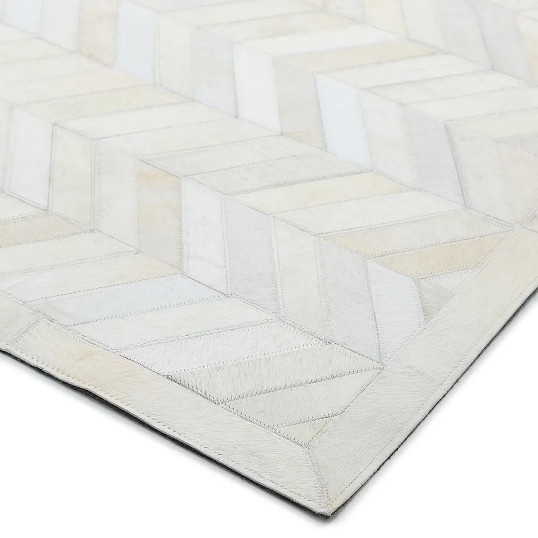Solo Rugs - Meir Handmade Contemporary Cowhide Area Rug -