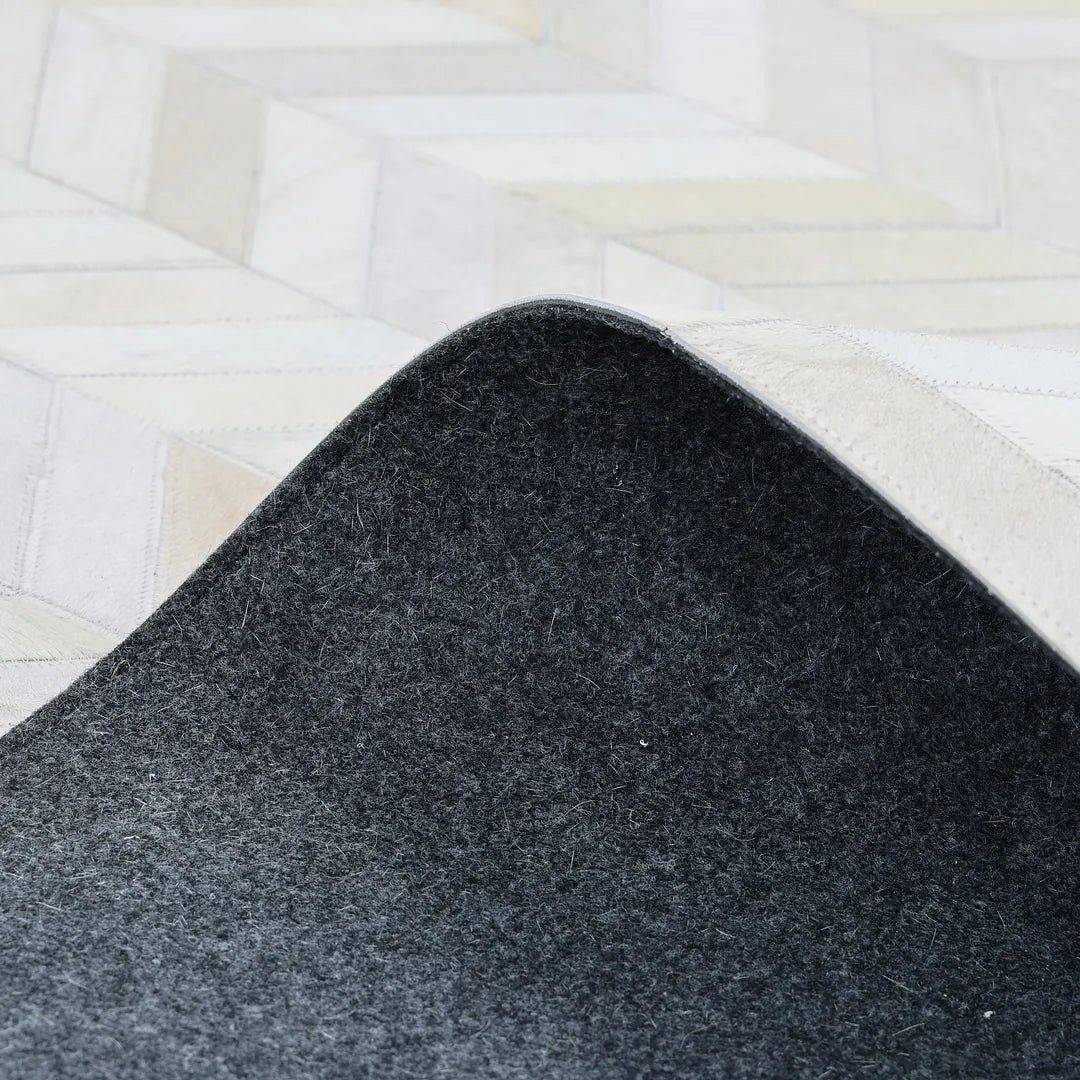 Solo Rugs - Meir Handmade Contemporary Cowhide Area Rug -