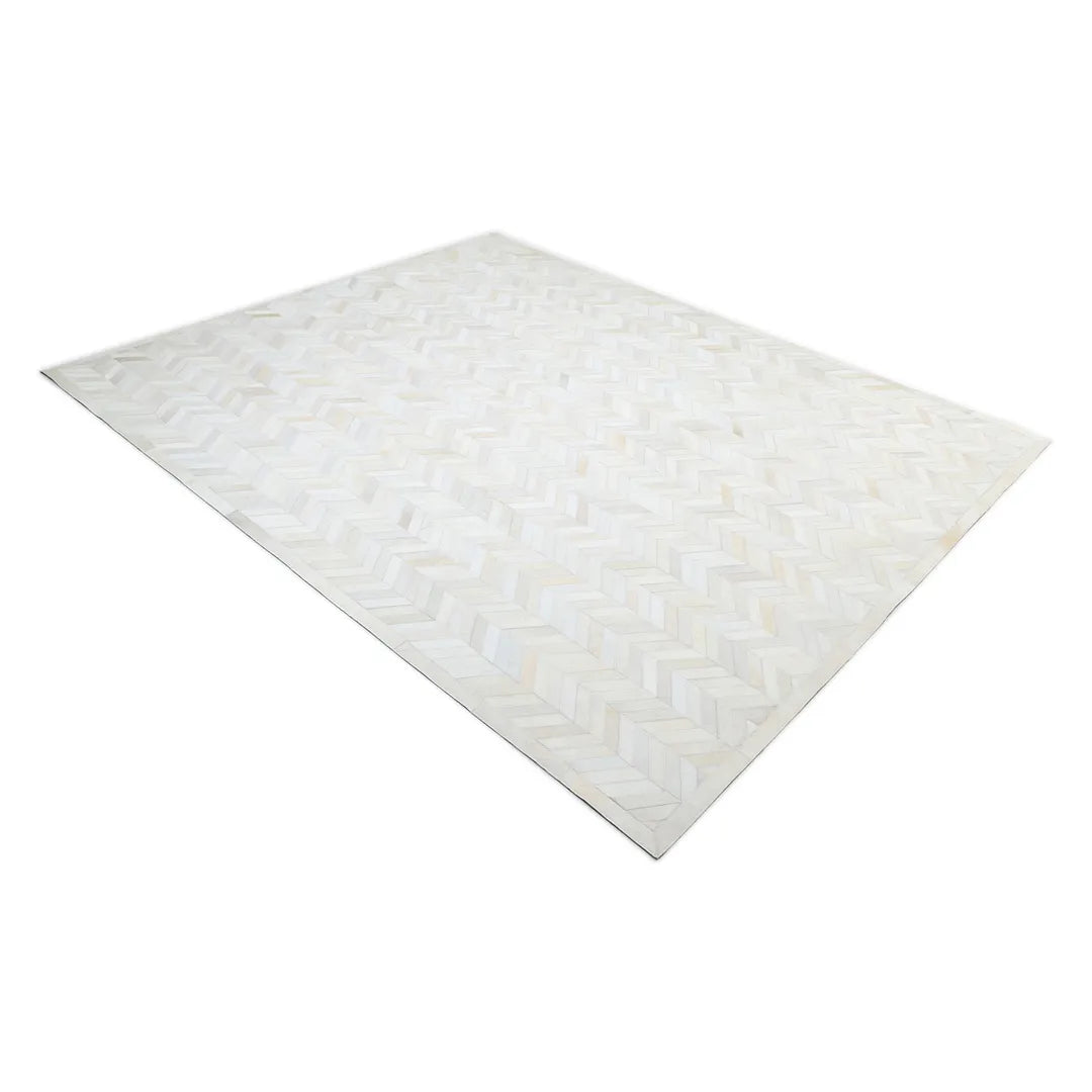 Solo Rugs - Meir Handmade Contemporary Cowhide Area Rug -