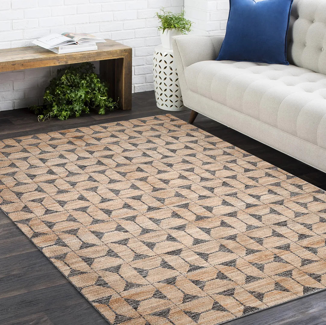 Solo Rugs - Elle Hand Woven Contemporary Transitional Jute Runner -