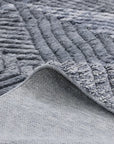 Solo Rugs - Erie Hand Knotted Modern Contemporary Solid Gray Area Rug -
