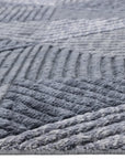 Solo Rugs - Erie Hand Knotted Modern Contemporary Solid Gray Area Rug -
