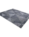 Solo Rugs - Erie Hand Knotted Modern Contemporary Solid Gray Area Rug -