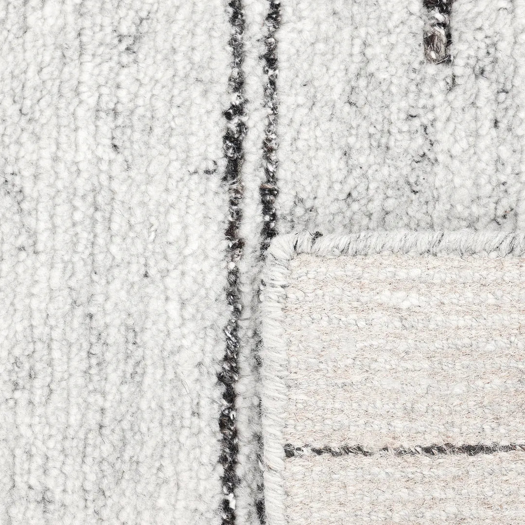 Solo Rugs - Chelsea Hand Knotted Contemporary Modern Light Gray Area Rug -