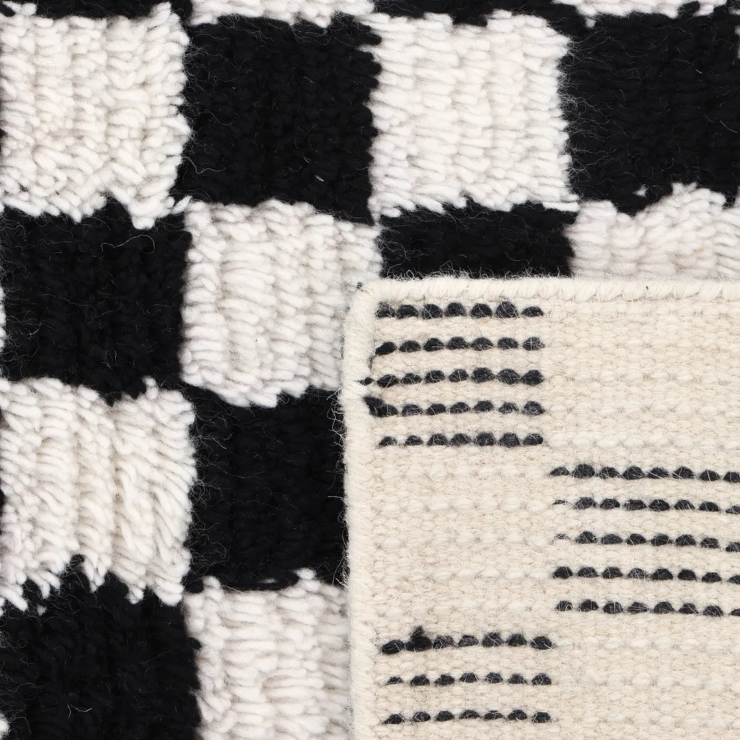 Solo Rugs - Stamford Hand Knotted Modern - Contemporary Black Area Rug -