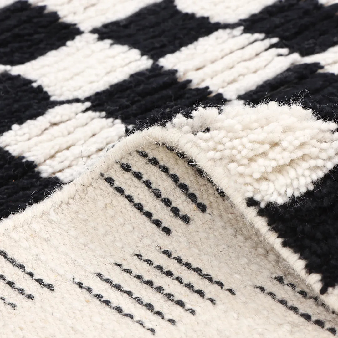 Solo Rugs - Stamford Hand Knotted Modern - Contemporary Black Area Rug -