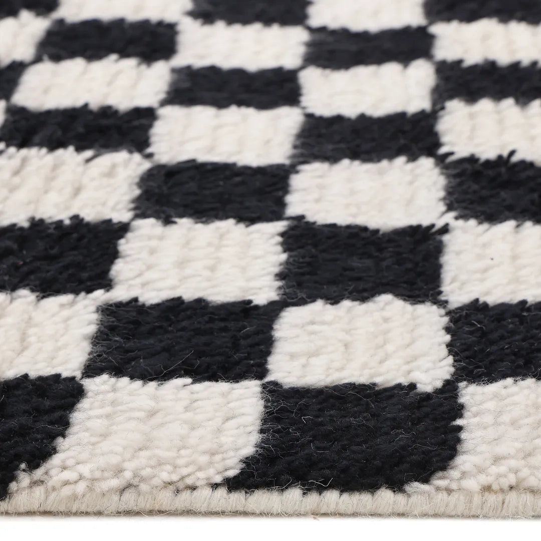 Solo Rugs - Stamford Hand Knotted Modern - Contemporary Black Area Rug -