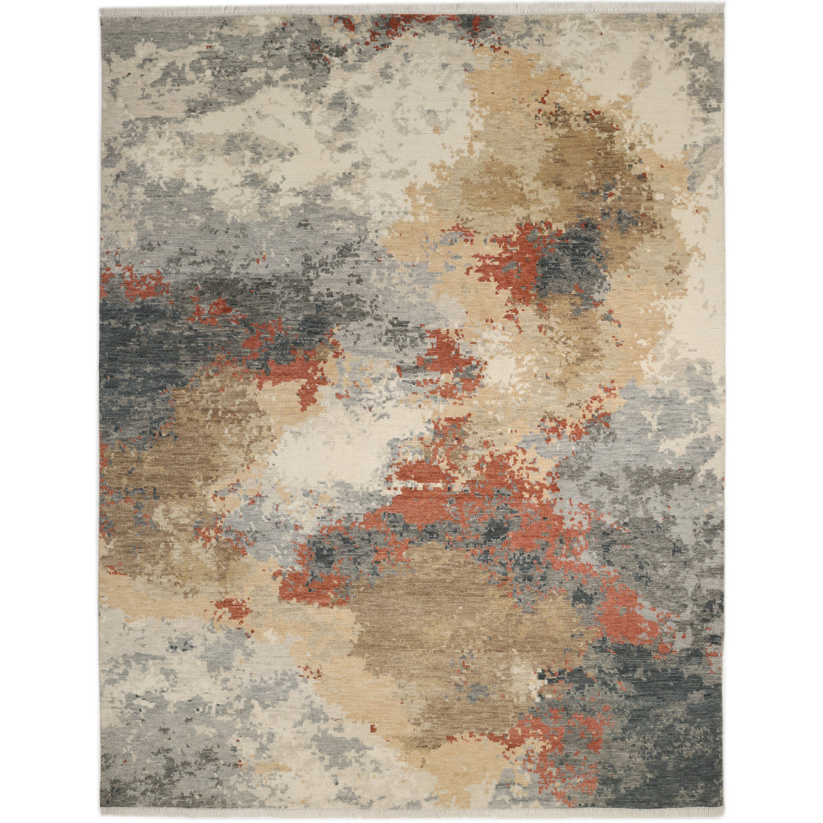 Solo Rugs - Glasgow Hand Knotted Area Rug - Multi Modern - Contemporary