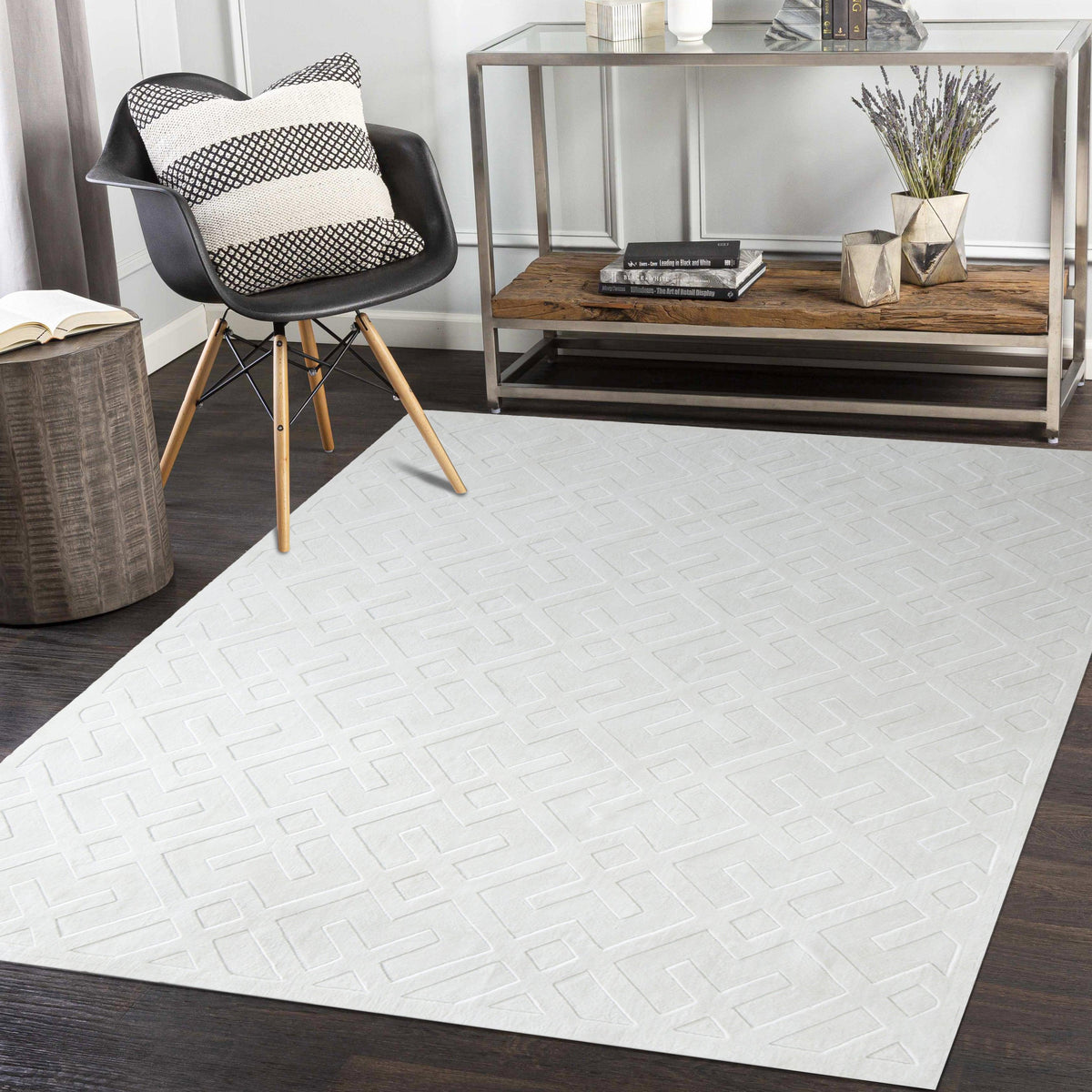 Solo Rugs - Arlo Indoor/Outdoor Hand Loomed Contemporary Modern Area Rug -